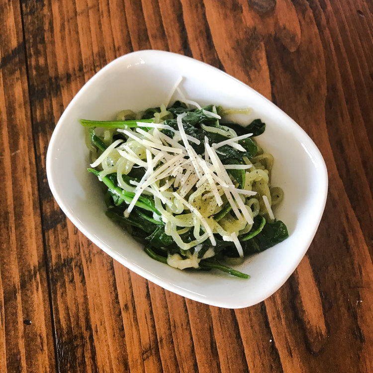 Spinach Parmesan Noodles