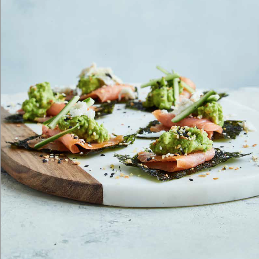 Keto Tea Party: Seaweed Square Pile Ups