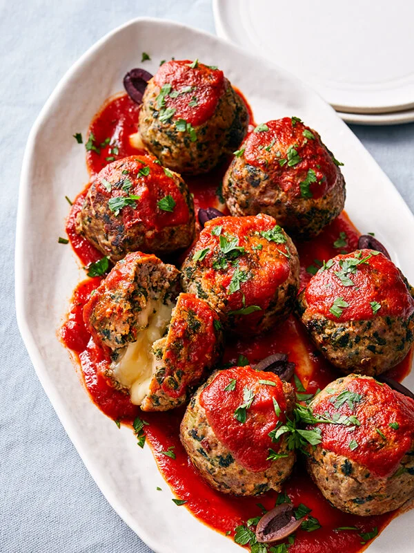 KETO INSTANT POT RECIPE Spinach and MozzarellaStuffed Meatballs — Keto In The City