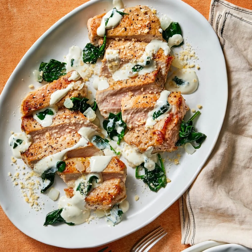 KETO INSTANT POT RECIPE: Sour Cream Dijon Pork Chops