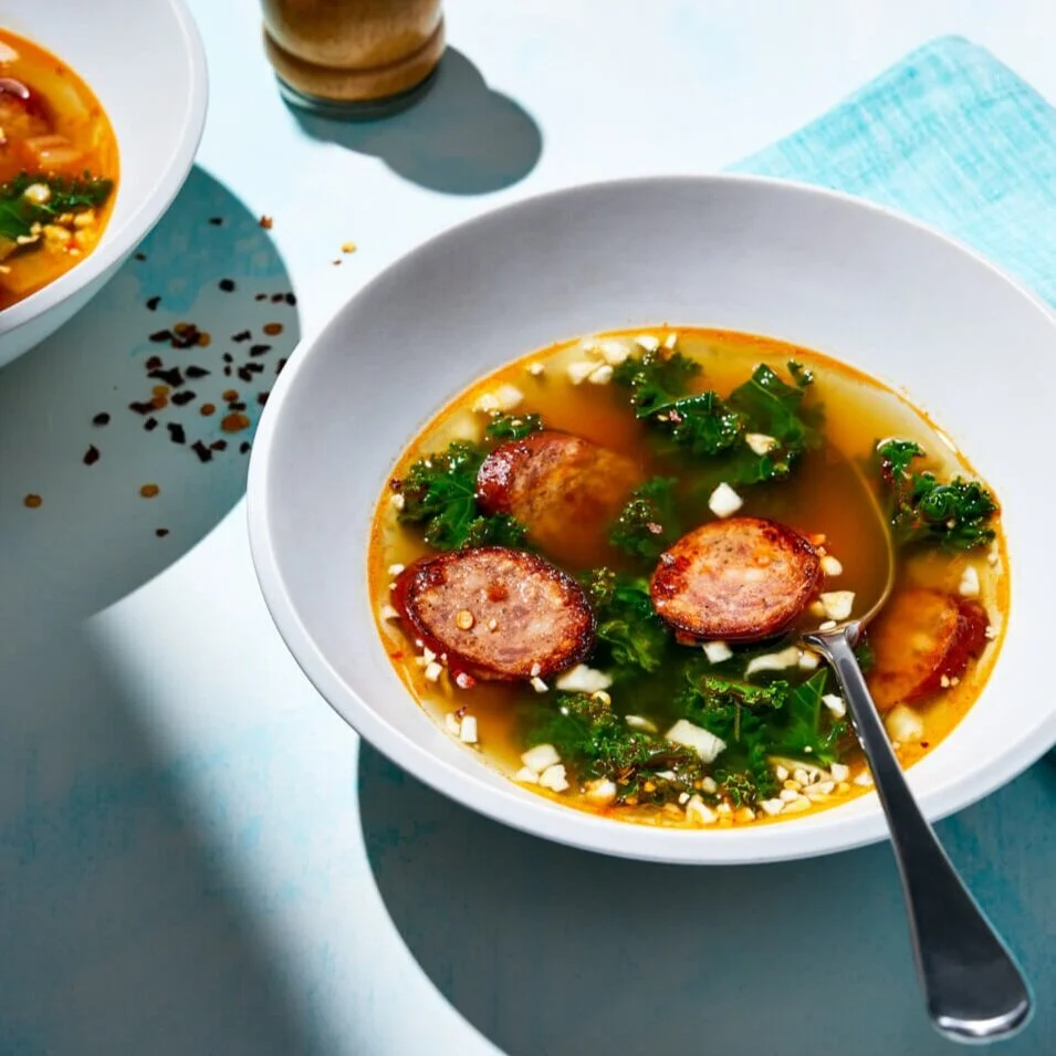 KETO INSTANT POT RECIPE: Sausage-Kale Soup
