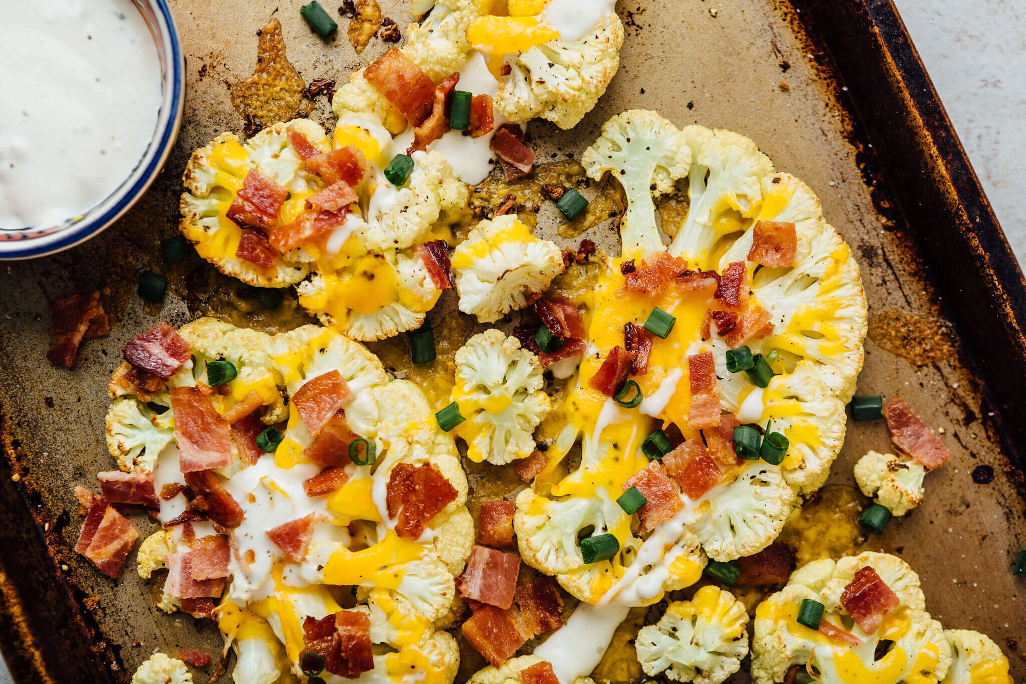 KETO RECIPE: Cauliflower Steaks With Bacon and Blue Cheese — Keto In ...