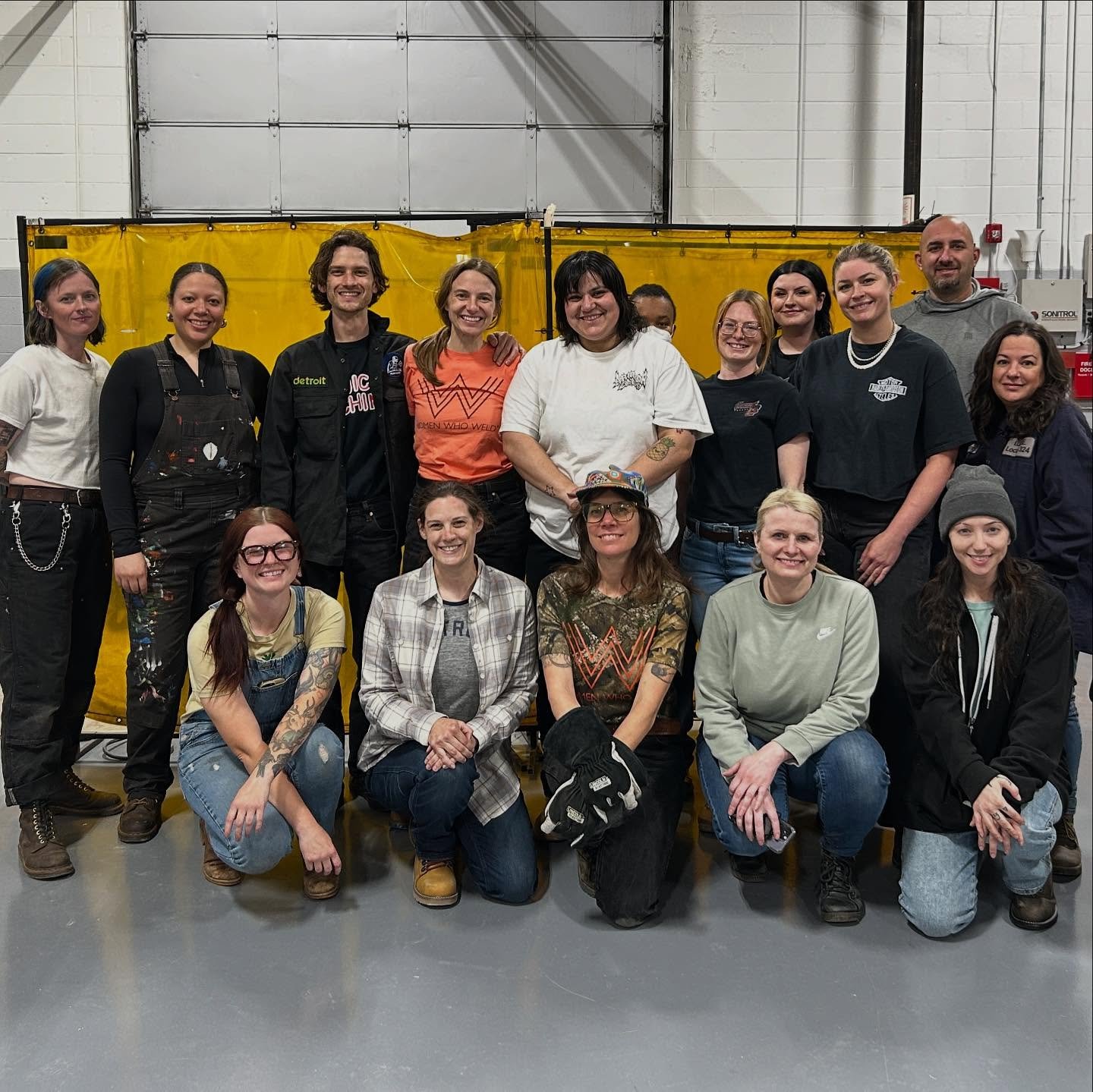 Last Saturday we held a Single-Day Introductory Workshop in which 14 participants learned how to gas metal arc weld and safely operate a multi-process @lincolnelectric machine!!! #womenwhoweld #womenwhowelddetroit #womenwhoweldeverywhere