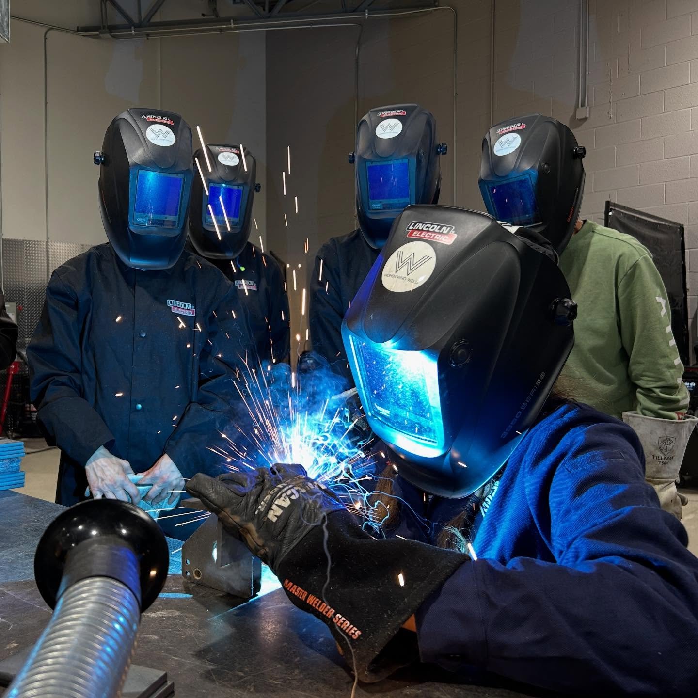 Our current Week-Long Intensive Training Class includes multiple  participants who took our Single-Day Introductory Workshop and are now interested in pursuing welding as a career! Participants traveled from Arizona, New York, Massachusetts, and acro