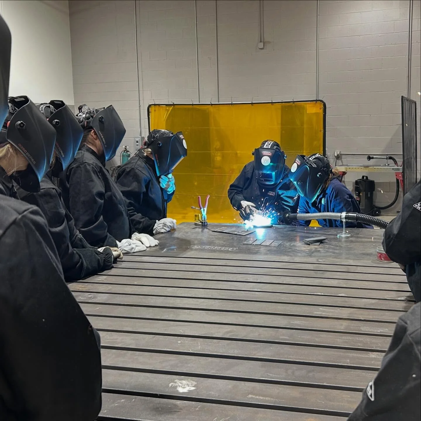Our latest Week-Long Intensive Welding Training Class is underway and includes participants from Michigan as well as Arkansas, Illinois, Maryland, New York, and Pennsylvania!!! #womenwhoweld #womenwhowelddetroit #womenwhoweldeverywhere