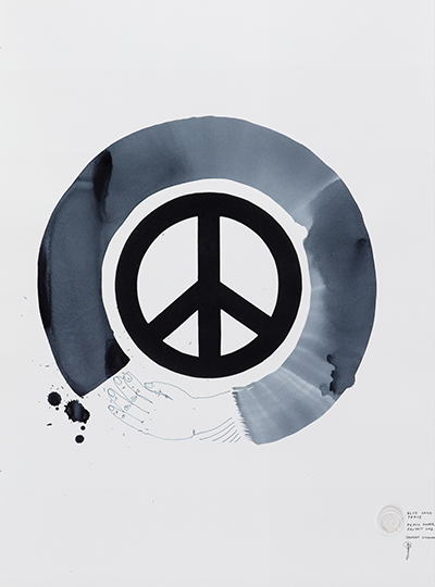 Blue Hand Peace — The Peace Poster Project