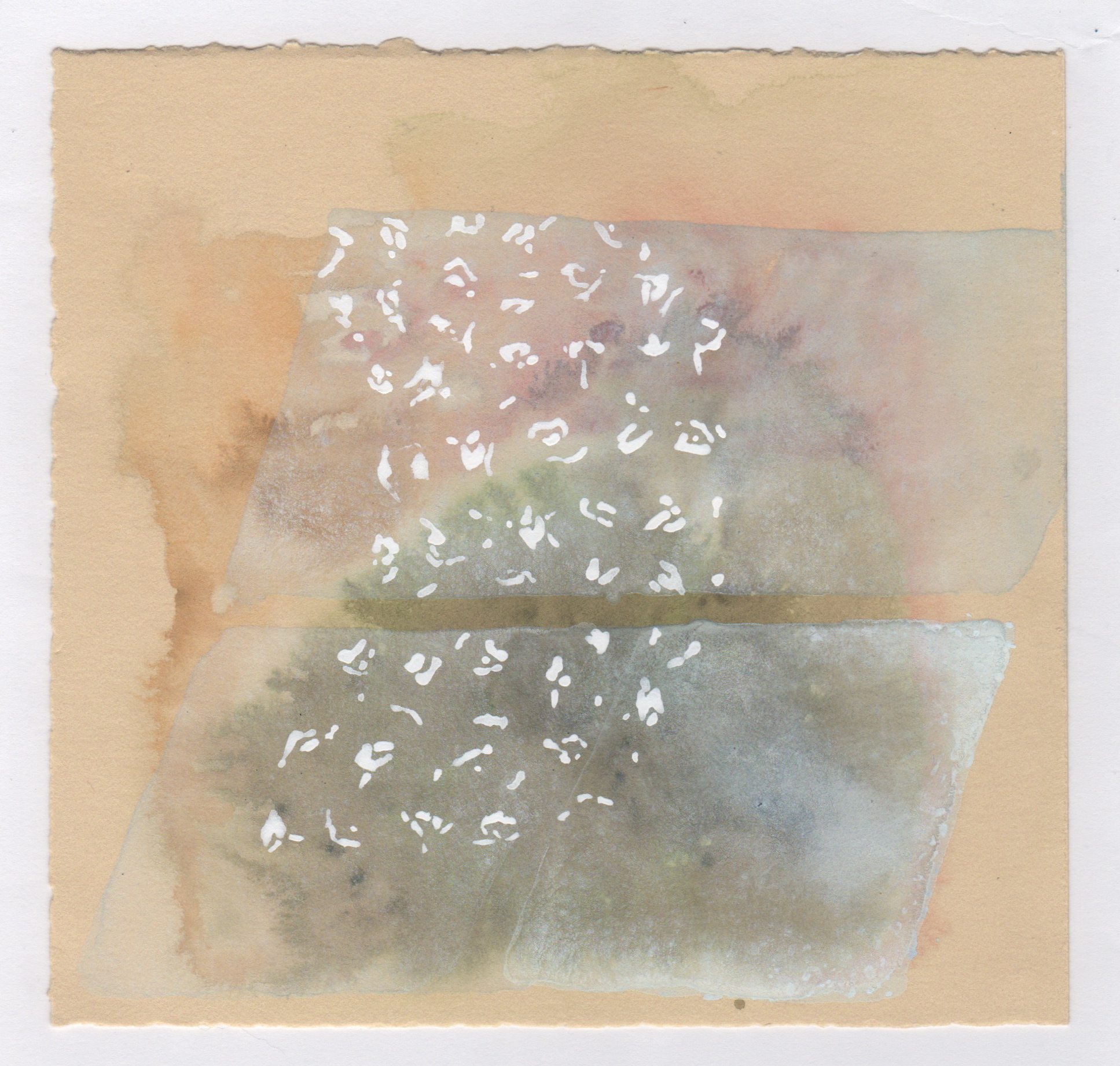 Aeriform | Gouache and watercolor on paper | 6 x 5 1/2 inches | 2015