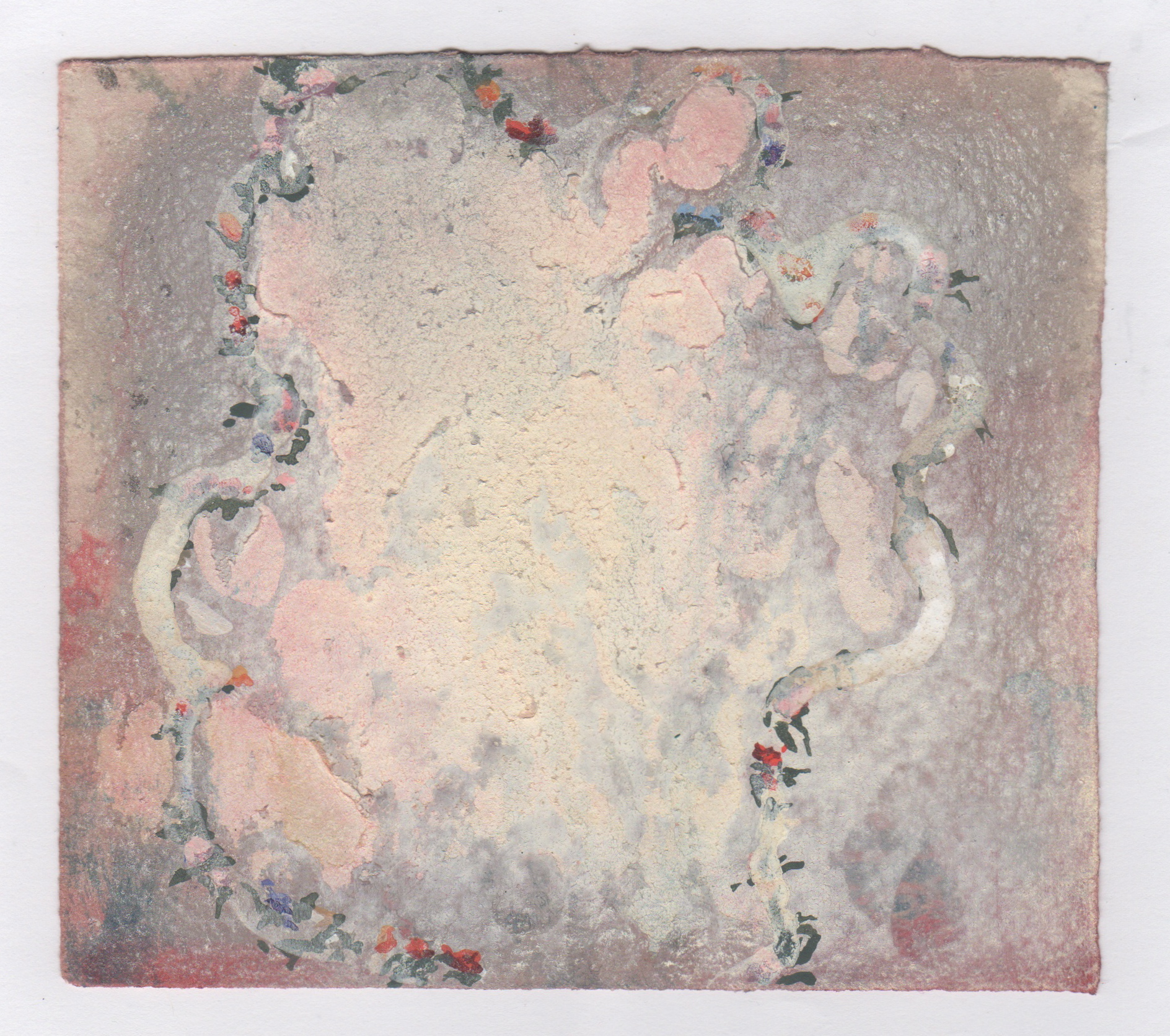 Fingerprints | cyanotype, watercolor, gouache and pastel on paper | 5 1/2 x 5 inches | 2014