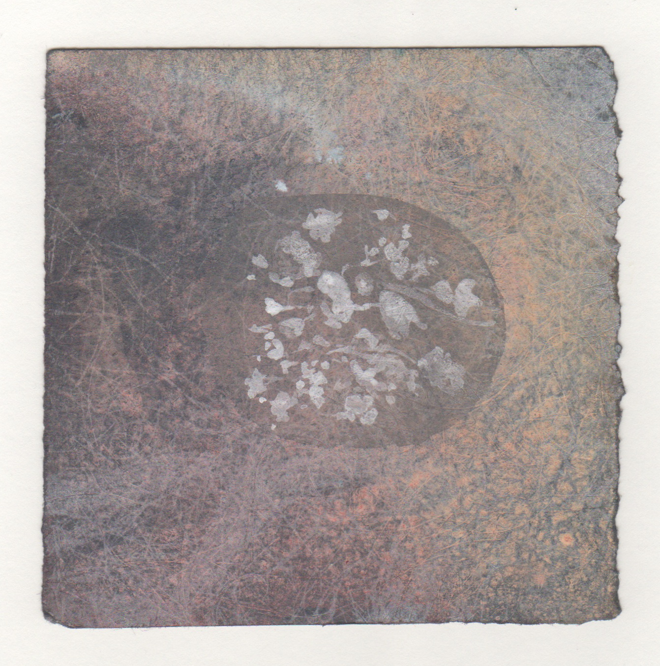 Morning Light | gum bichromate and gouache on paper | 4 x 4 inches | 2014