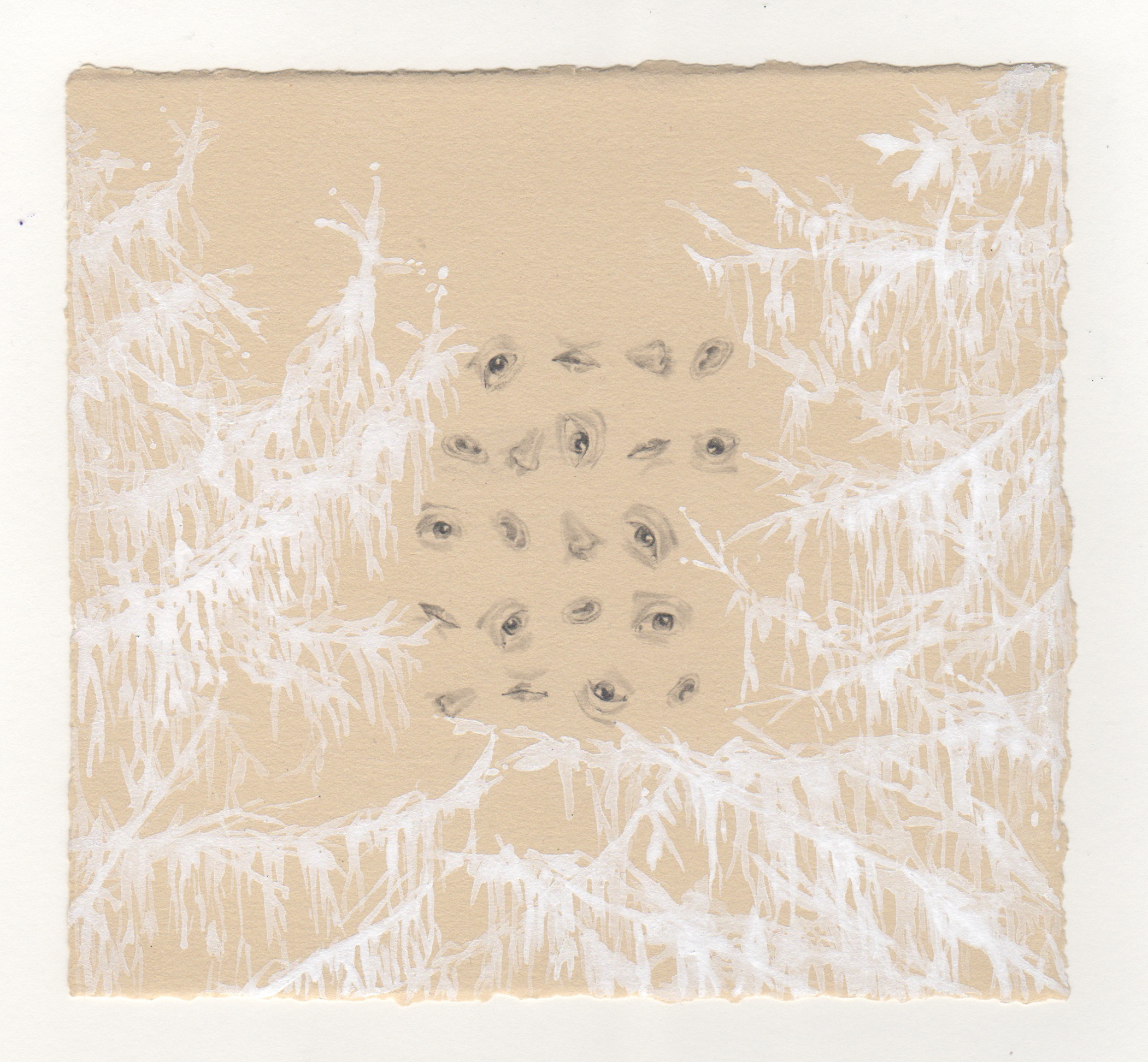 Senses II | gouache and graphite on paper | 6 x 7 1/2 inches | 2014