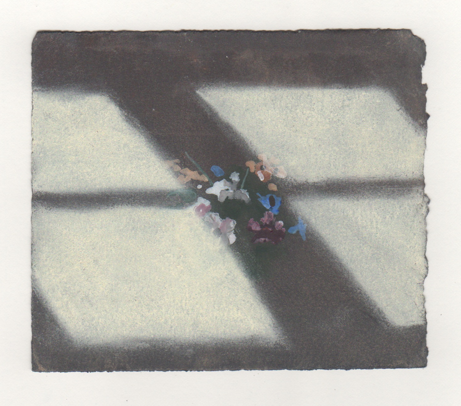 Window Light | gouache and pastel on paper | 4 1/2 x 3 3/4 inches | 2014