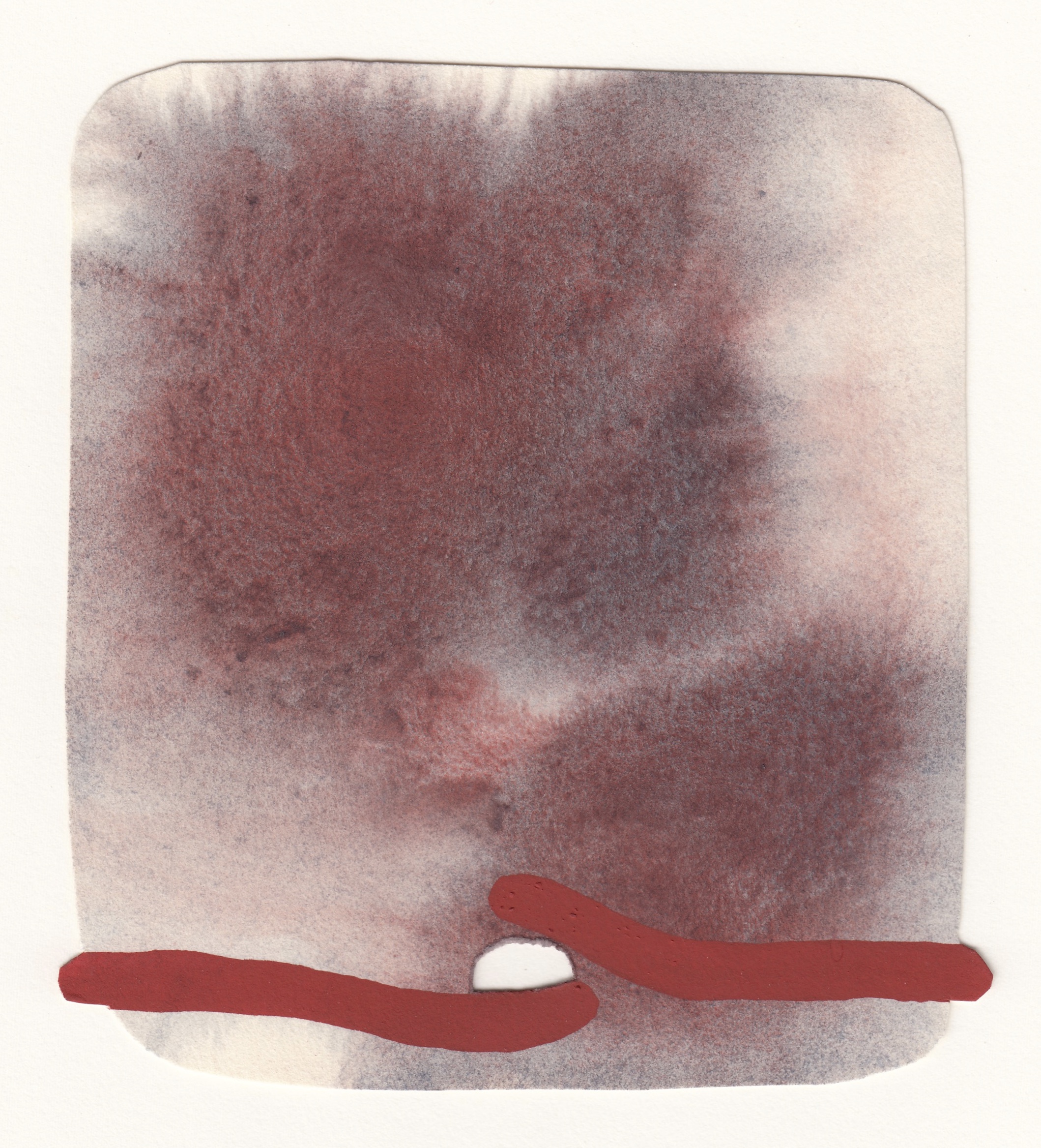 Russet | watercolor and gouache on paper | 4 ½ x 5 ¼ | 2018