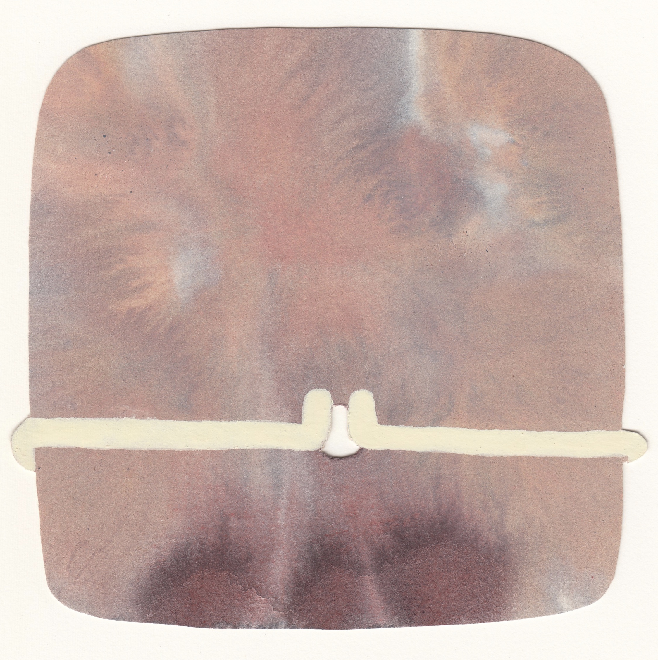 Soft Beets I | watercolor and gouache on paper | 5 x 5 inches | 2018