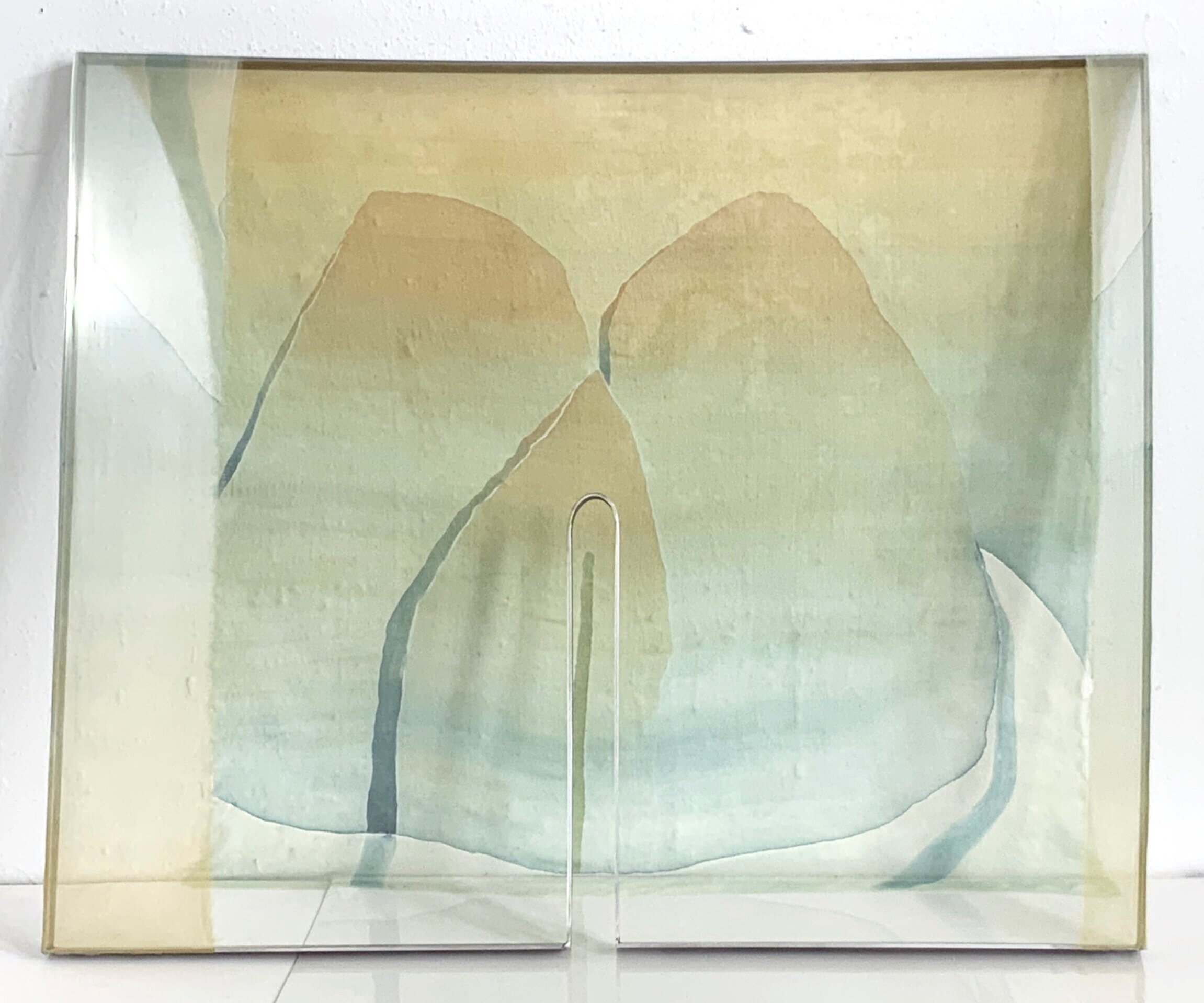  Soft Schedule | painted silk and steel | 33 x 36 inches | 2020 