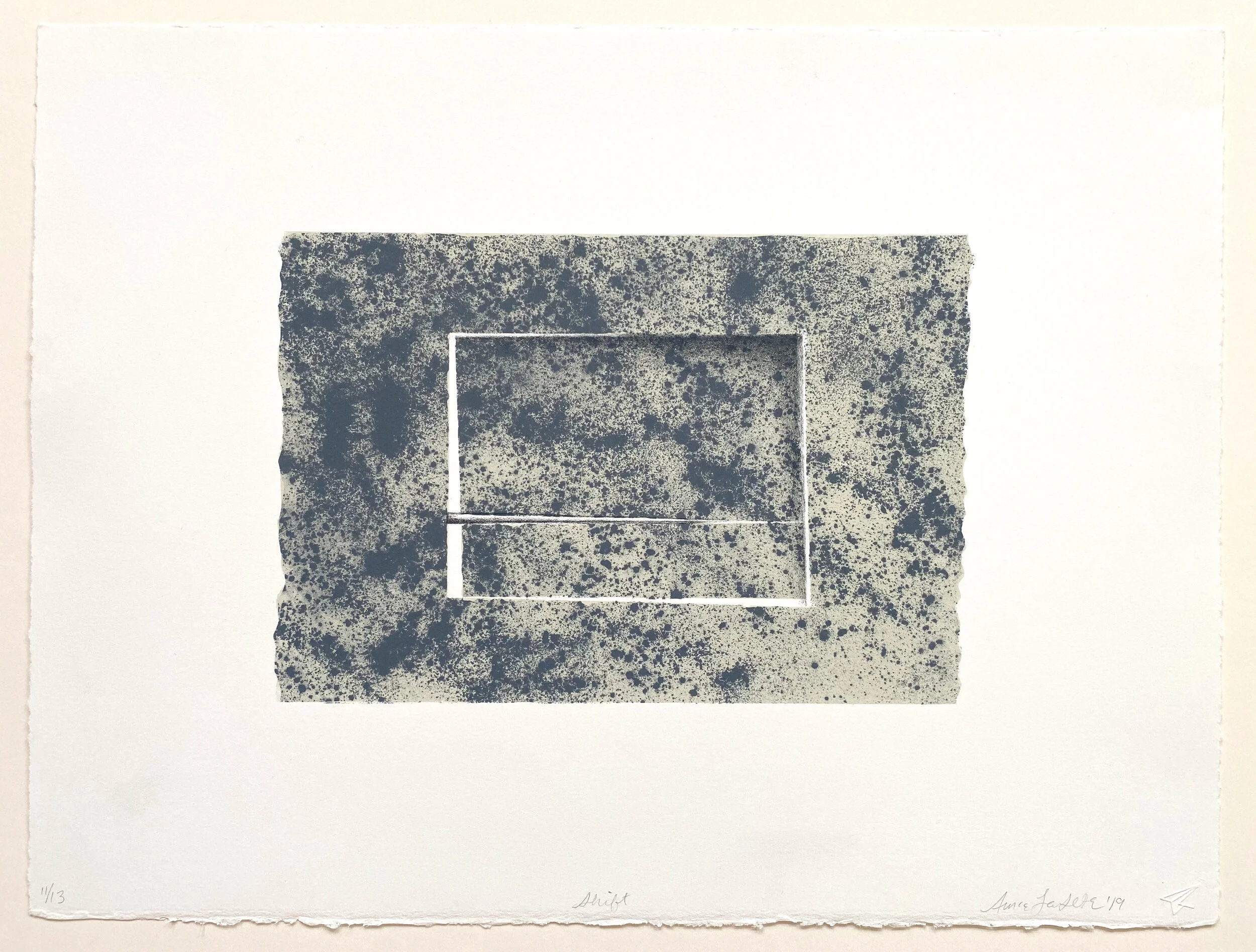  Shift | three color lithograph | 11 x 15 inches | 2019 | Printed by Mike Feijen  