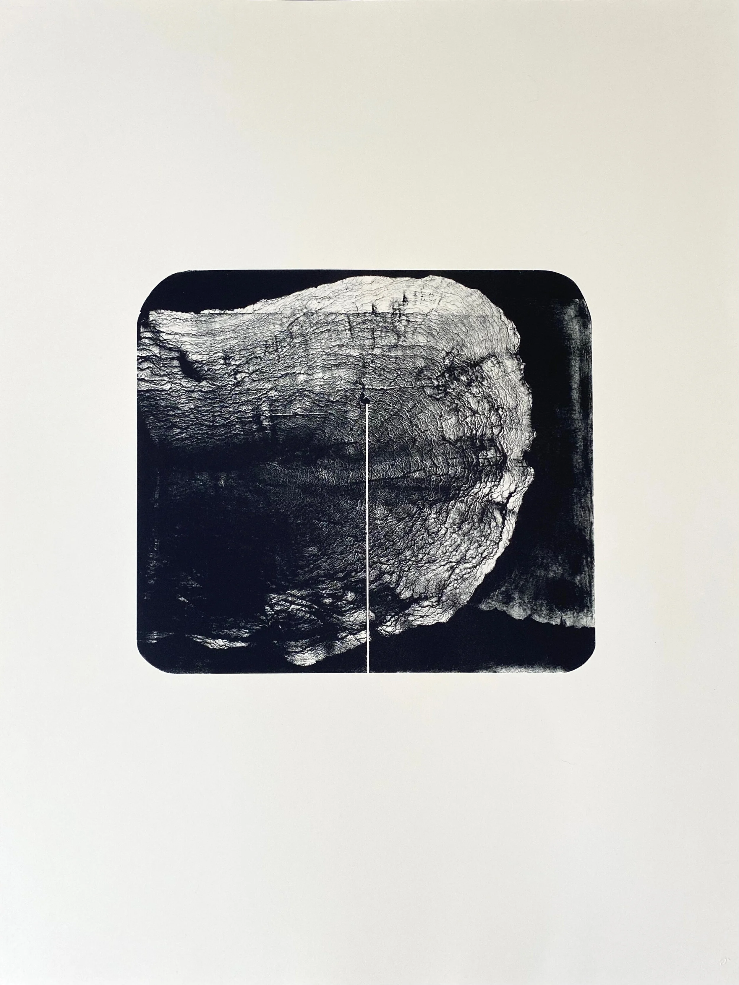 Sunder | one color lithograph | 27 1/2 x 21 1/2 inches | 2019 | printed by Jenni Viita