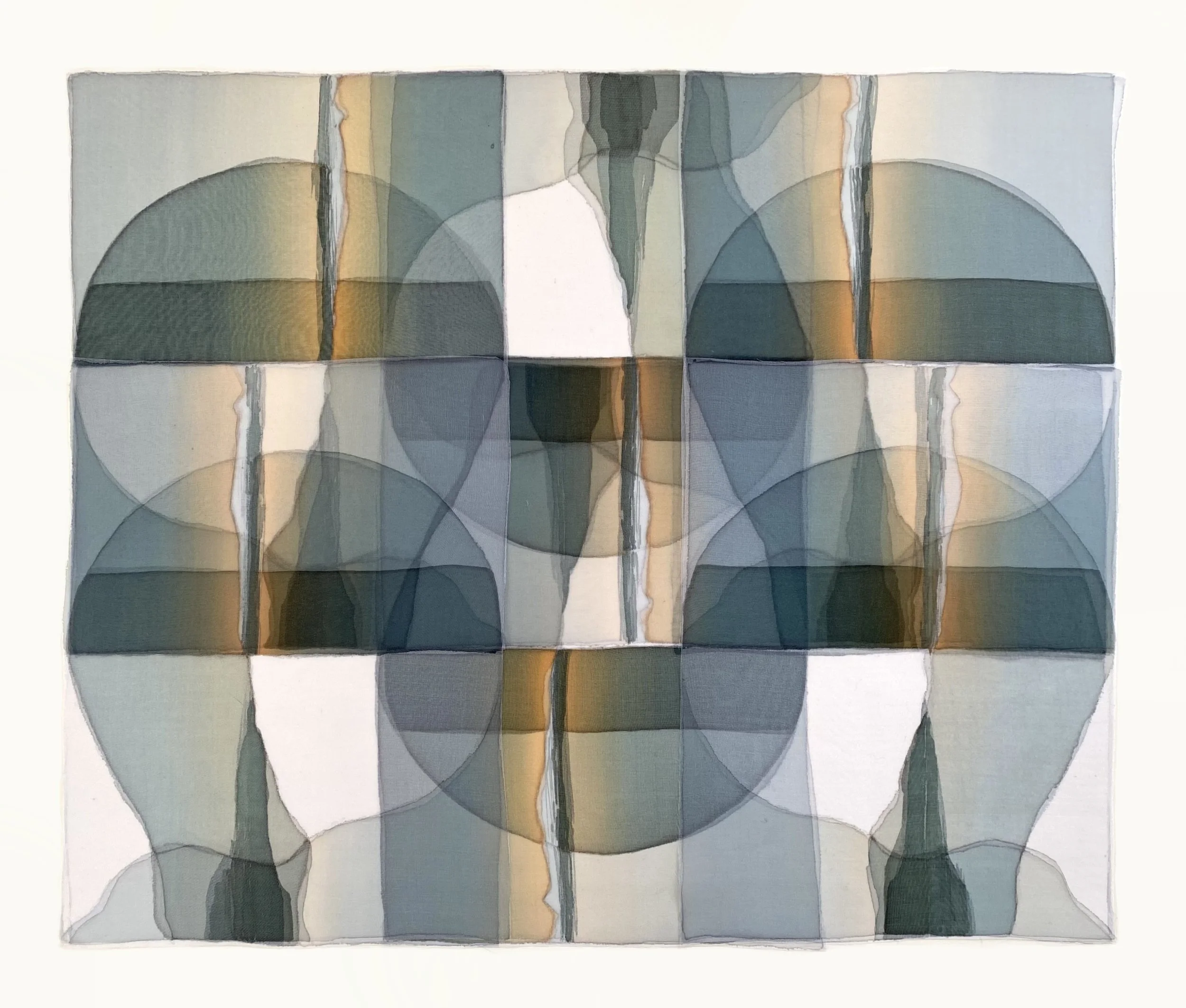  Oyster | dye on silk | 24 x 29 inches (36 5/8” x 30 5/8” Framed) | 2023  