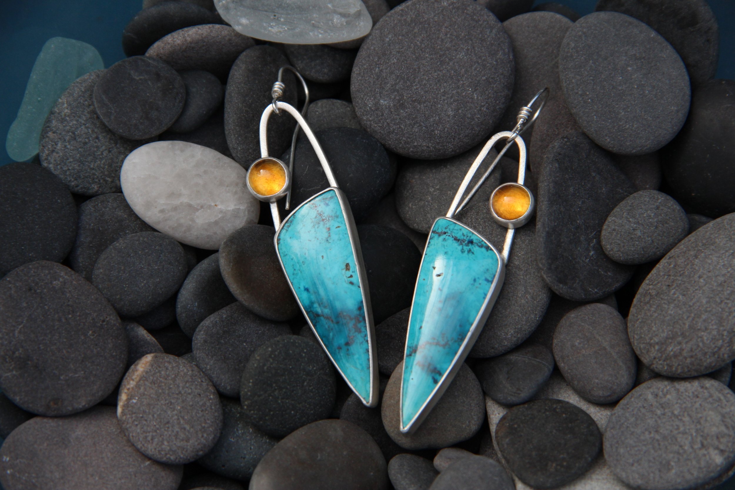 Shattuckite Chrysocholla + Citrine