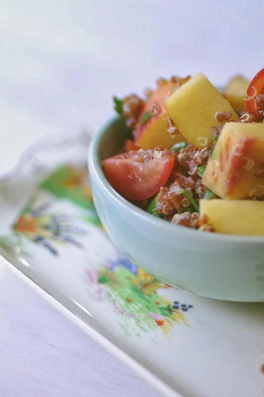 Peachy Quinoa Salad