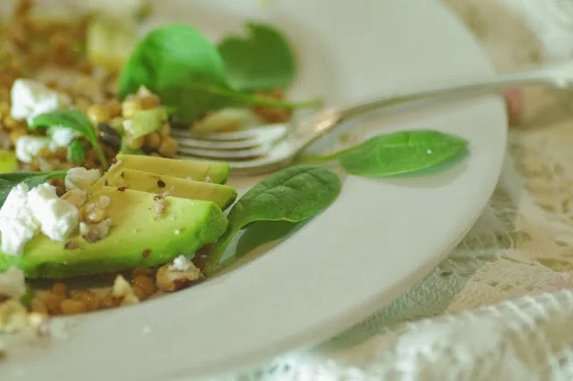 Lentil, Avocado &amp; Feta Salad