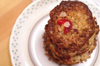 DARING BAKER:  Panna Cotta & Florentine Cookies