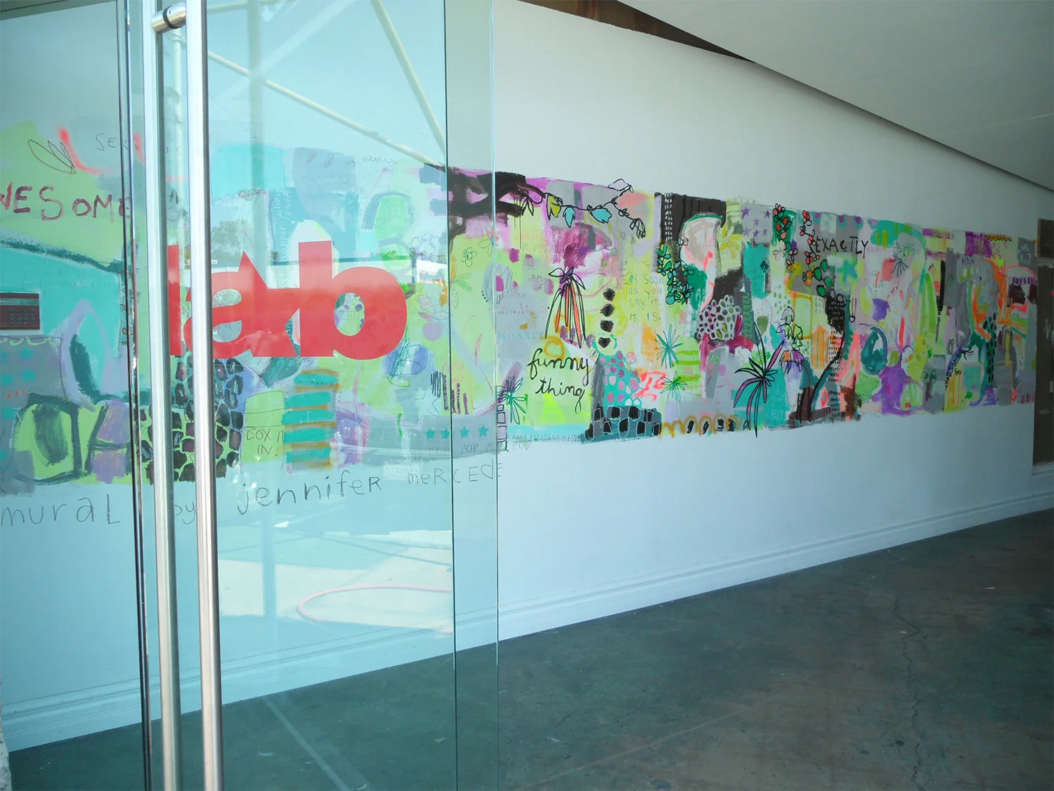 THE STRIPE MURAL 4X30FT COSTA MESA, CA 2011