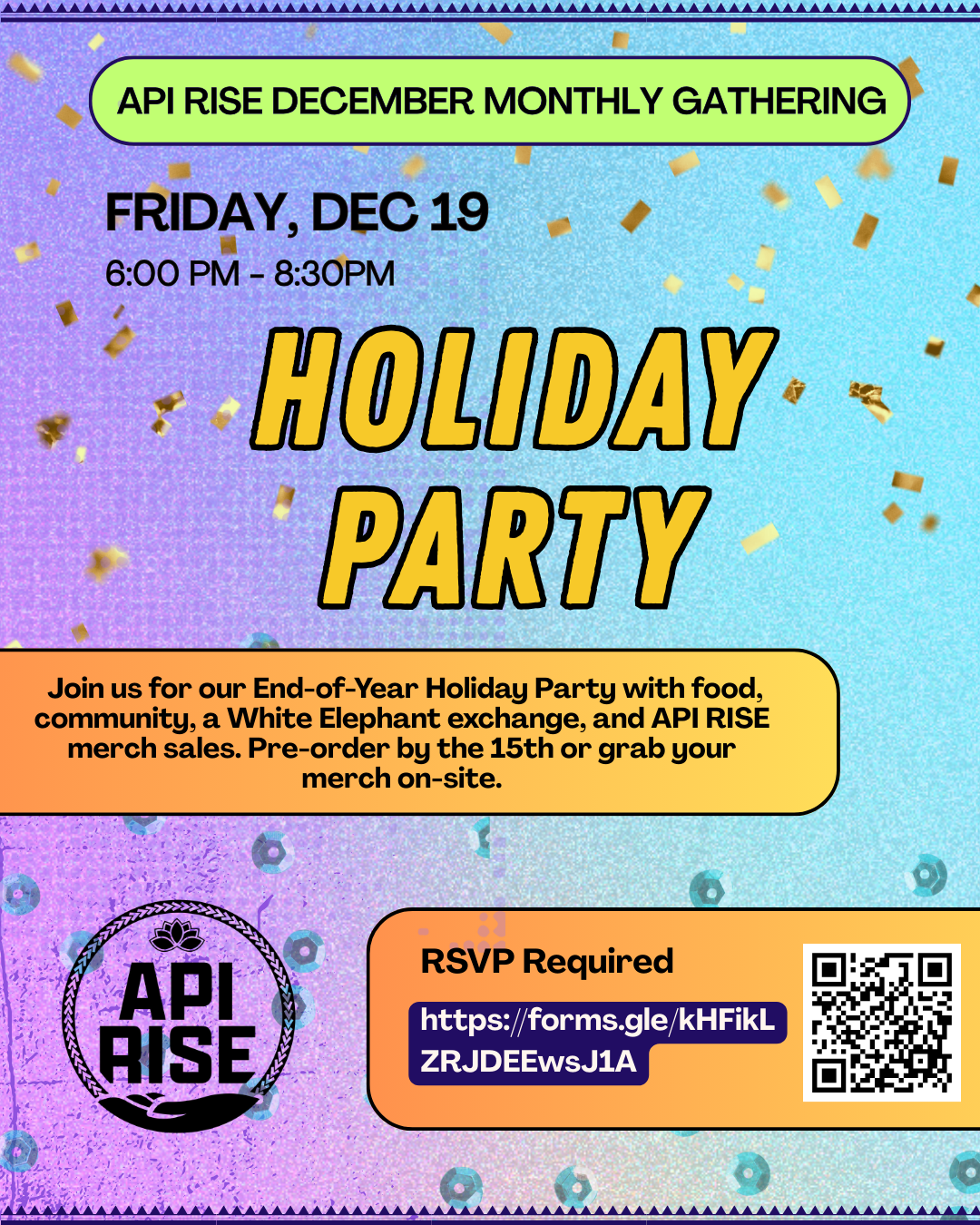 API RISE Holiday Party + Fundraiser 