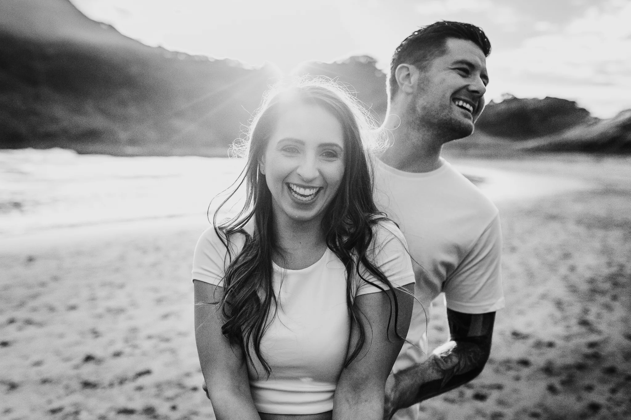 New Zealand - Auckland Wedding Photographer - Engagement - Bethells Beach - Alexandra & Lee - Love, the wild & epic tales