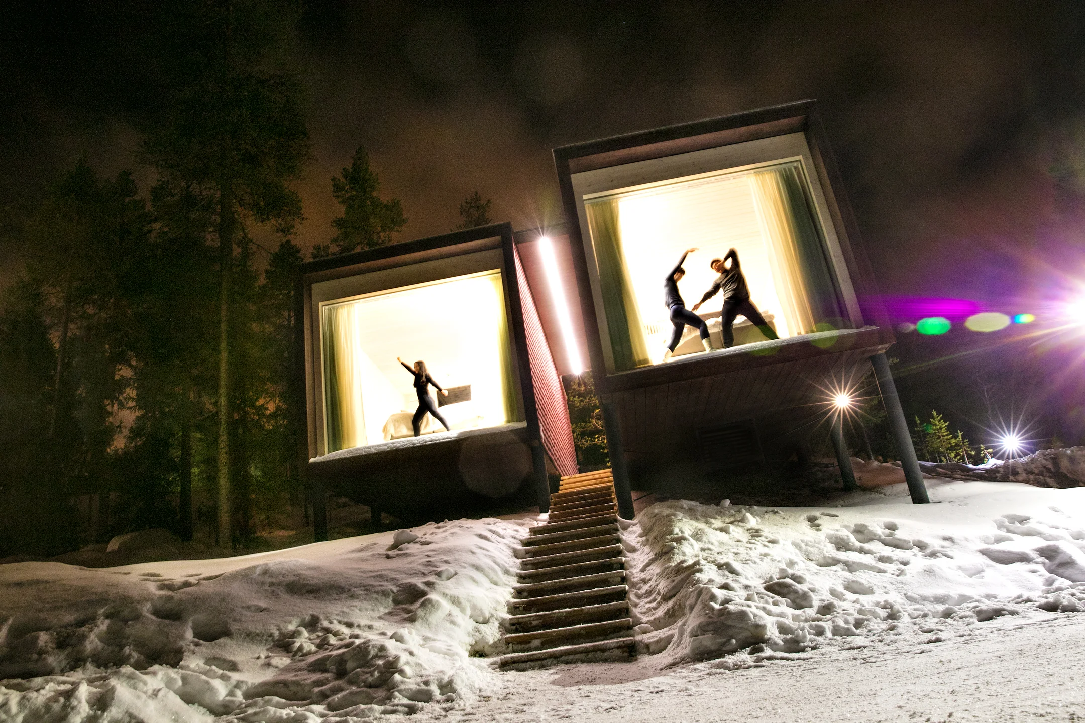 Arctic Tree House Hotel, Rovaniemi, Finland.