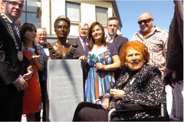 Maureen O'Hara at the Unveiling