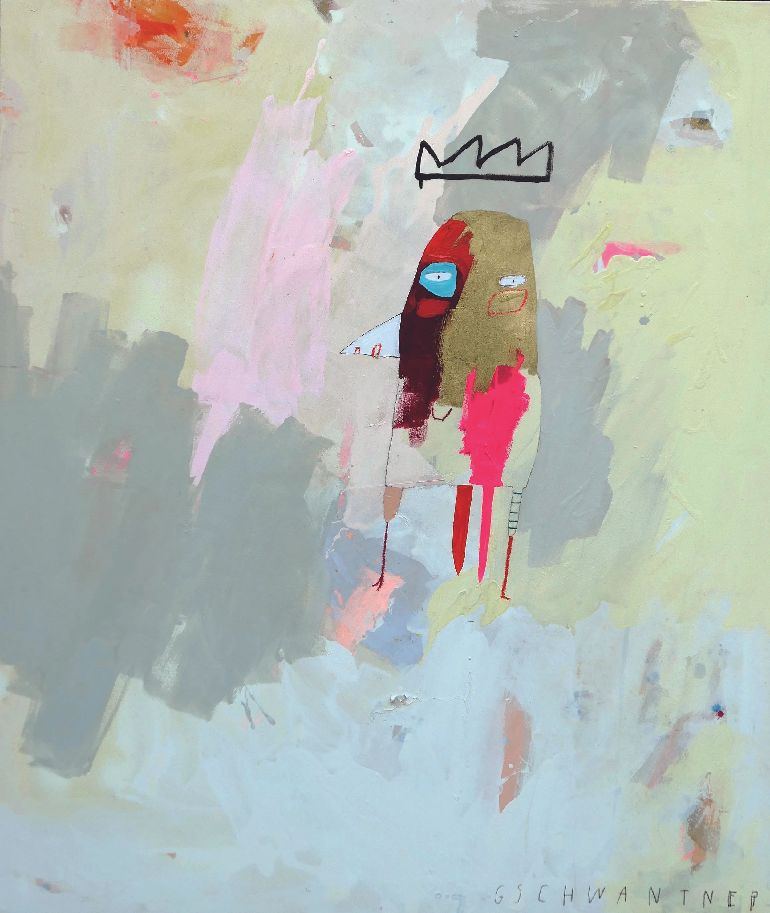  Goldener Vogelkönig, 115x145 cm, 2018 