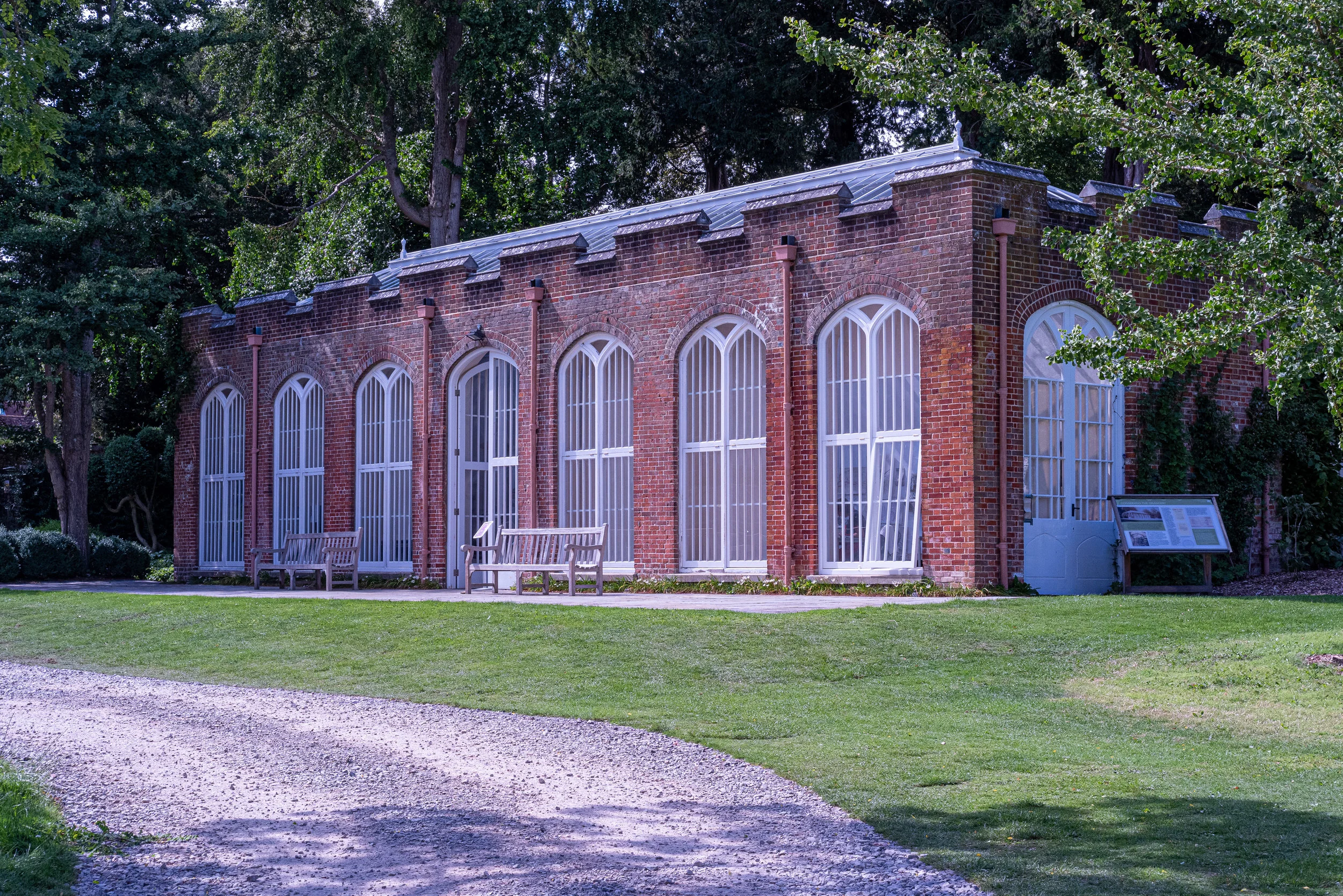 The renovated orangery.