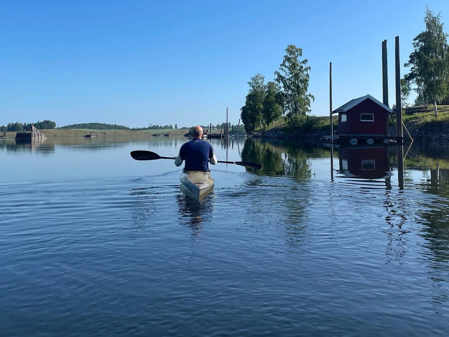 morgenpadletur p&aring; Glomma☀️ #bingenlenser