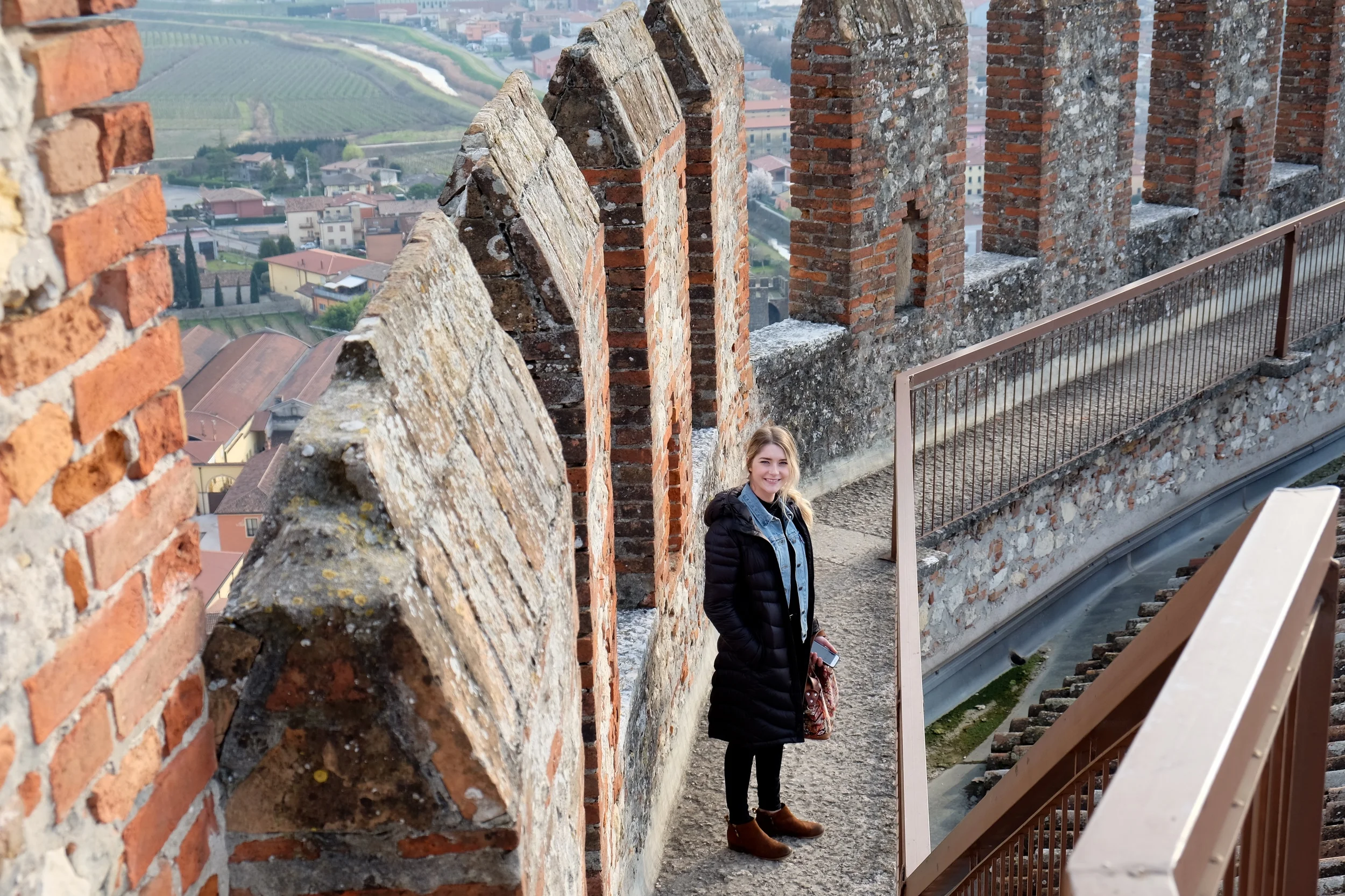 This was taken in a small city just 14 miles from Verona. It's population is about 7000 people and is home to this beautiful 13th century castle that sits at the top of the city. 