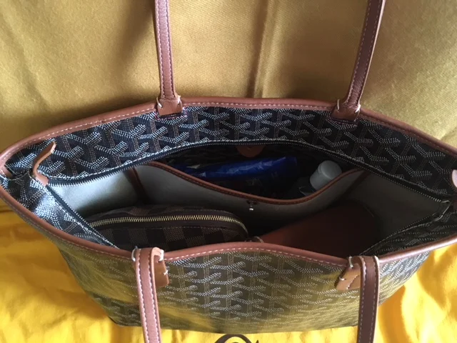 Goyard Artois Goyard Bag Black And Brown Goyard Artois Pm When
