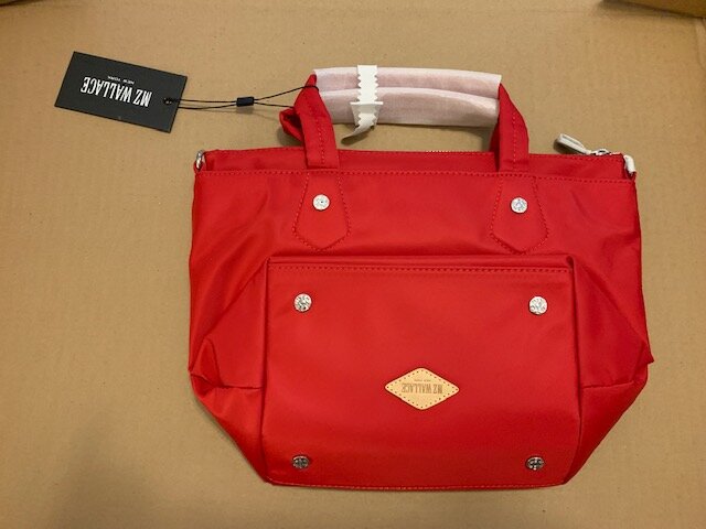 MZ Wallace Mini Soho Tote in Apple Red: Unboxing and Review — Girls ...