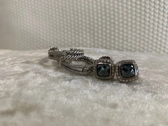 GGZ David Yurman Hoop and Stud Earrings 2.jpg