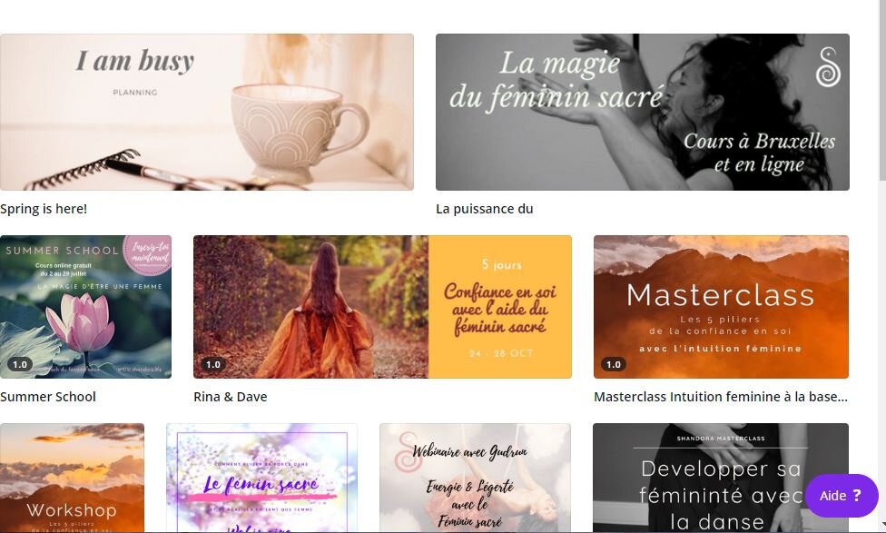 Canva - un outil formidable que j'utilise quasi tous les jours