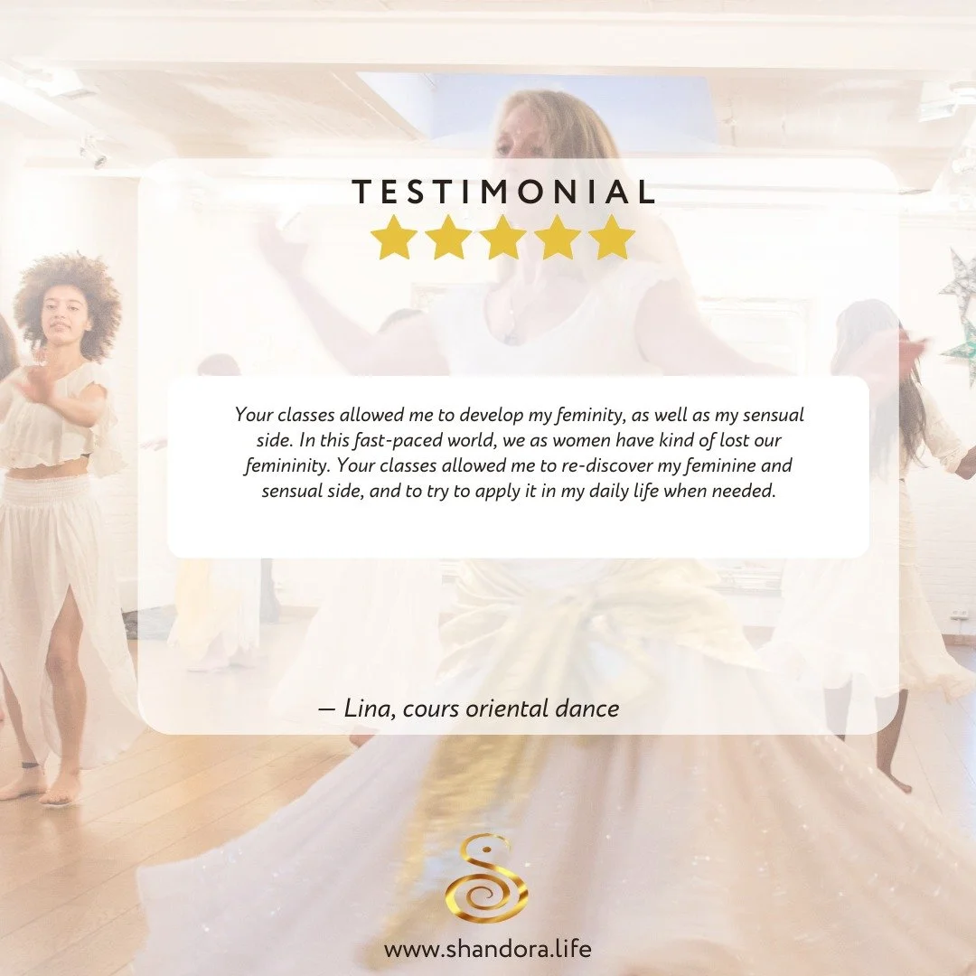 🌸 Testimonial 🌸

&quot;Your classes helped me reconnect with my femininity and sensuality. In this fast-paced world, we often forget to nurture our feminine energy. Through your guidance, I rediscovered this part of myself and now carry it into my 