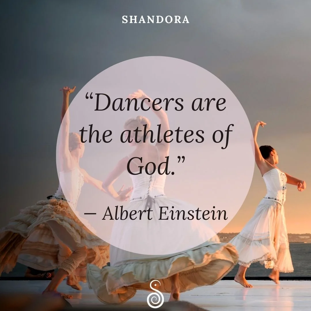 &ldquo;Dancers are the athletes of God.&rdquo;
&mdash; Albert Einstein 💫💃

Strong in body.
Soft in spirit.
Every movement becomes a prayer.
Every breath, a bridge between the earthly and the divine.
To dance is to serve something greater &mdash; wi