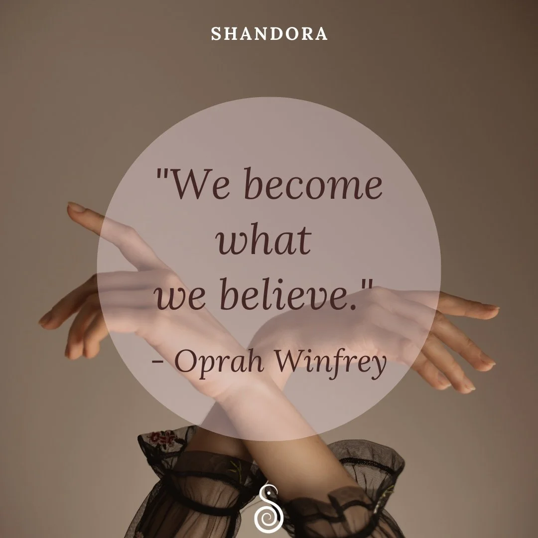 &ldquo;We become what we believe.&rdquo;
&mdash; Oprah Winfrey 💫

Your beliefs shape your body.
Your thoughts guide your rhythm.
When you dance with trust, confidence, and love &mdash;
you become the woman you were always meant to be. 💃🌿

✨ What a