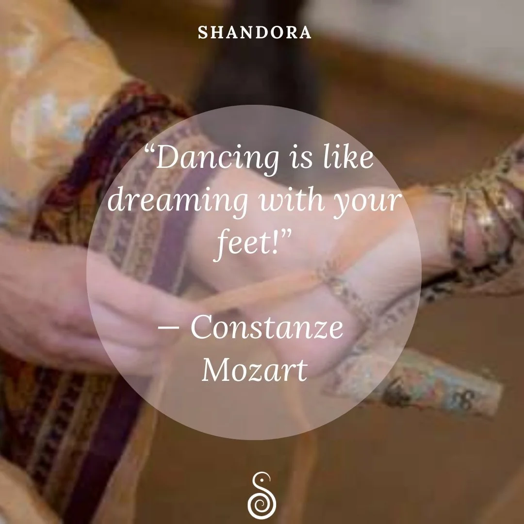 &ldquo;Dancing is like dreaming with your feet!&rdquo;
&mdash; Constanze Mozart 💃✨

Every step is a story.
Every swirl, a soft surrender to something greater.
When you dance, you give your dreams motion &mdash; and your soul a voice. 🌙🌿

💫 What d