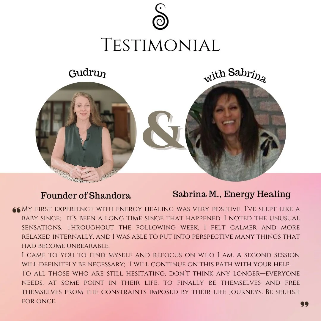 🌟 Testimonial Spotlight 🌟

&ldquo;My first energy healing session was life-changing&mdash;I slept deeply, felt calmer, and gained a new perspective on things that once felt unbearable. I came to refocus on myself, and I&rsquo;ll continue on this pa