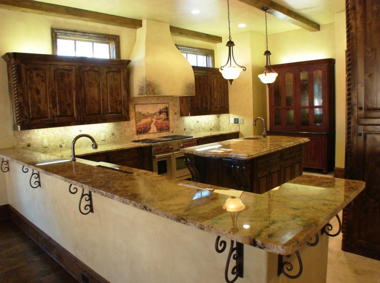 Stained Kitchens 3 Star Custom Cabinets Inc Pilot Point Tx