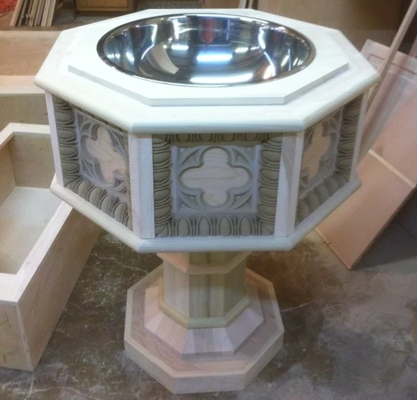  Baptismal Font for the St. Thomas Catholic Church in Pilot Point, TX. 