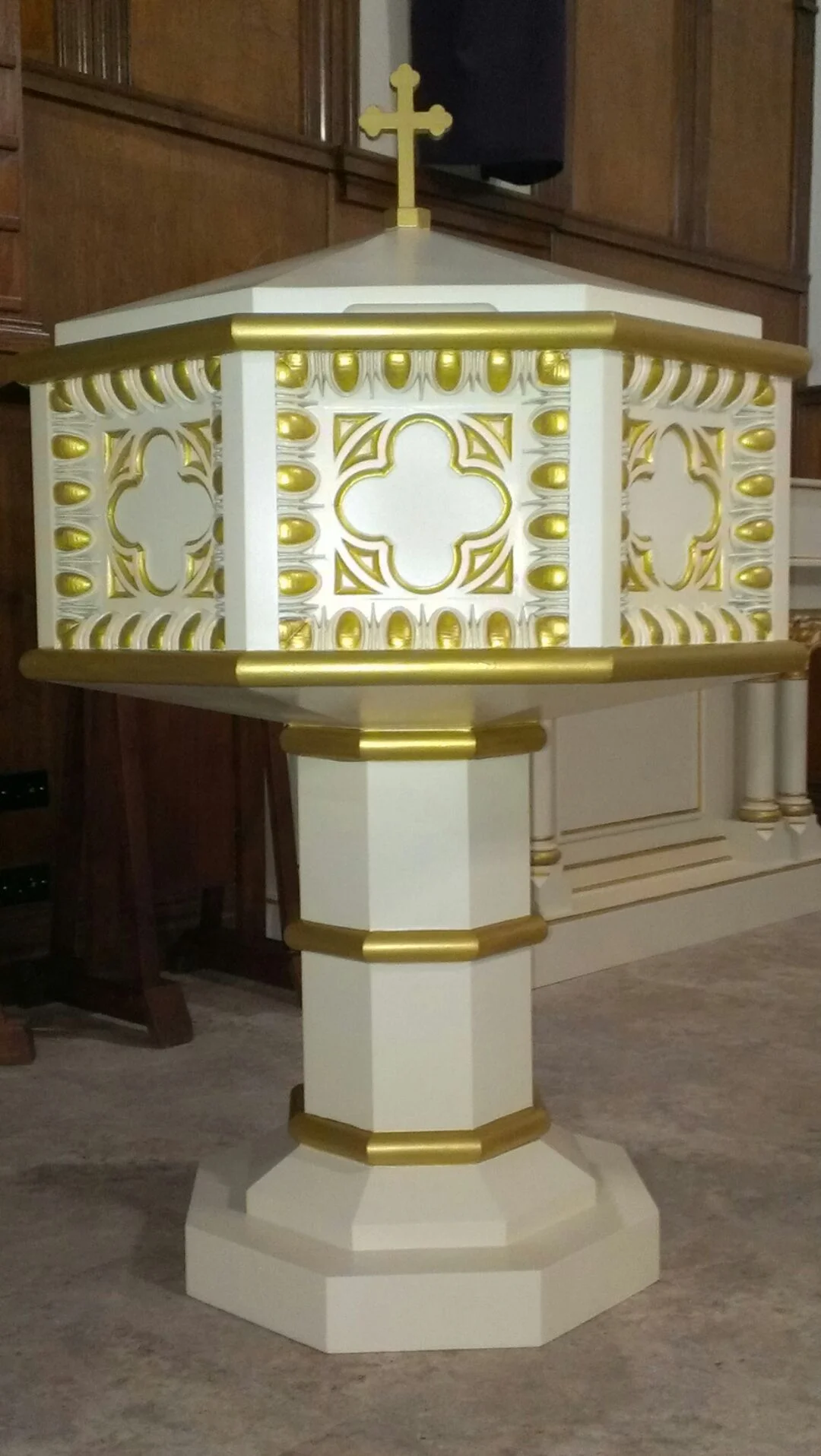  Baptismal Font for the St. Thomas Catholic Church in Pilot Point, TX. 