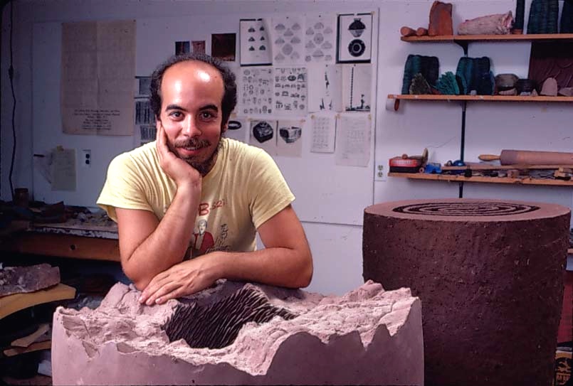 Marks in his Scottsville, New York studio, 1983