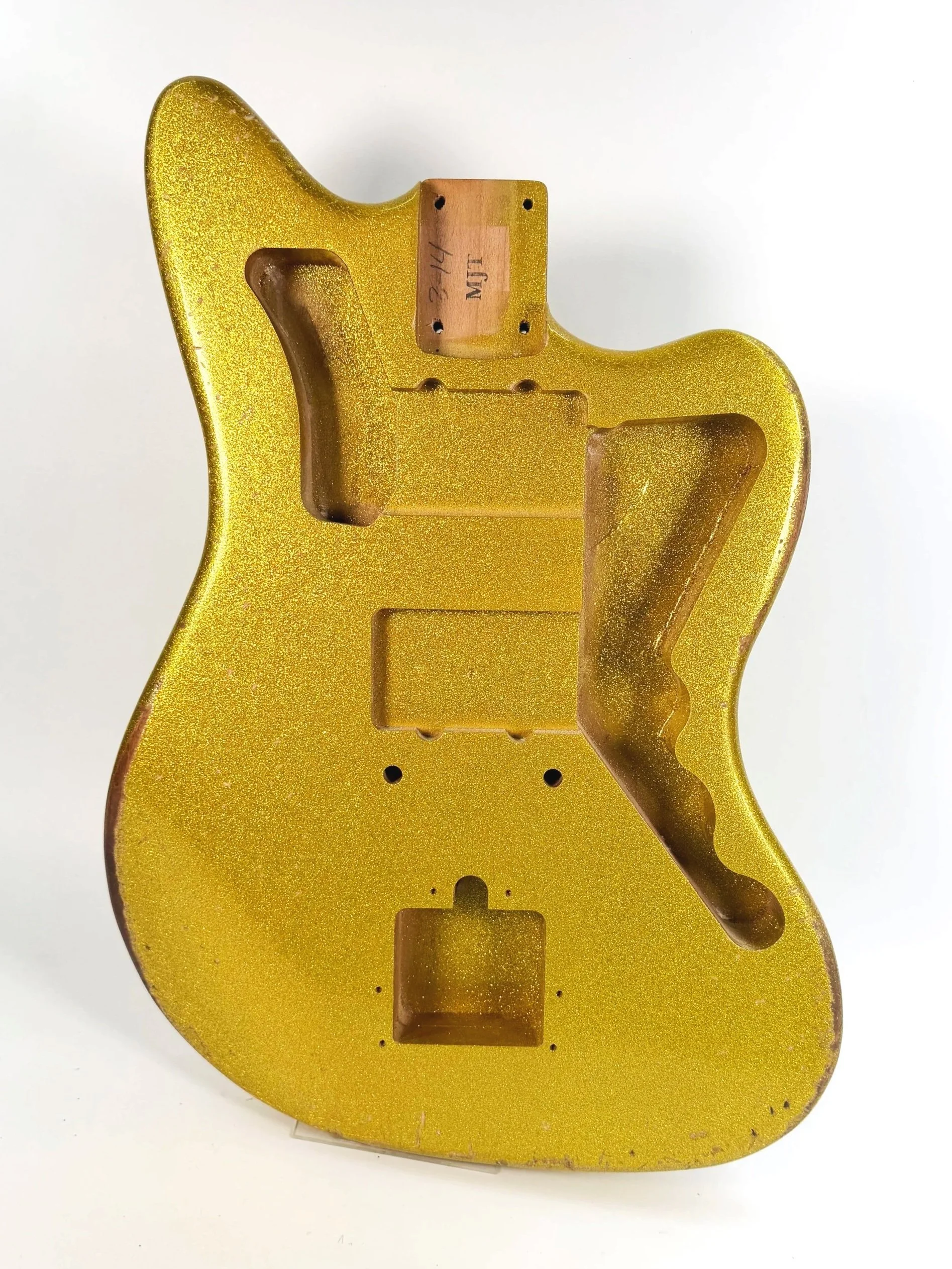 Gold Sparkle Flake VTJ Body | Alder 3lbs 14oz
