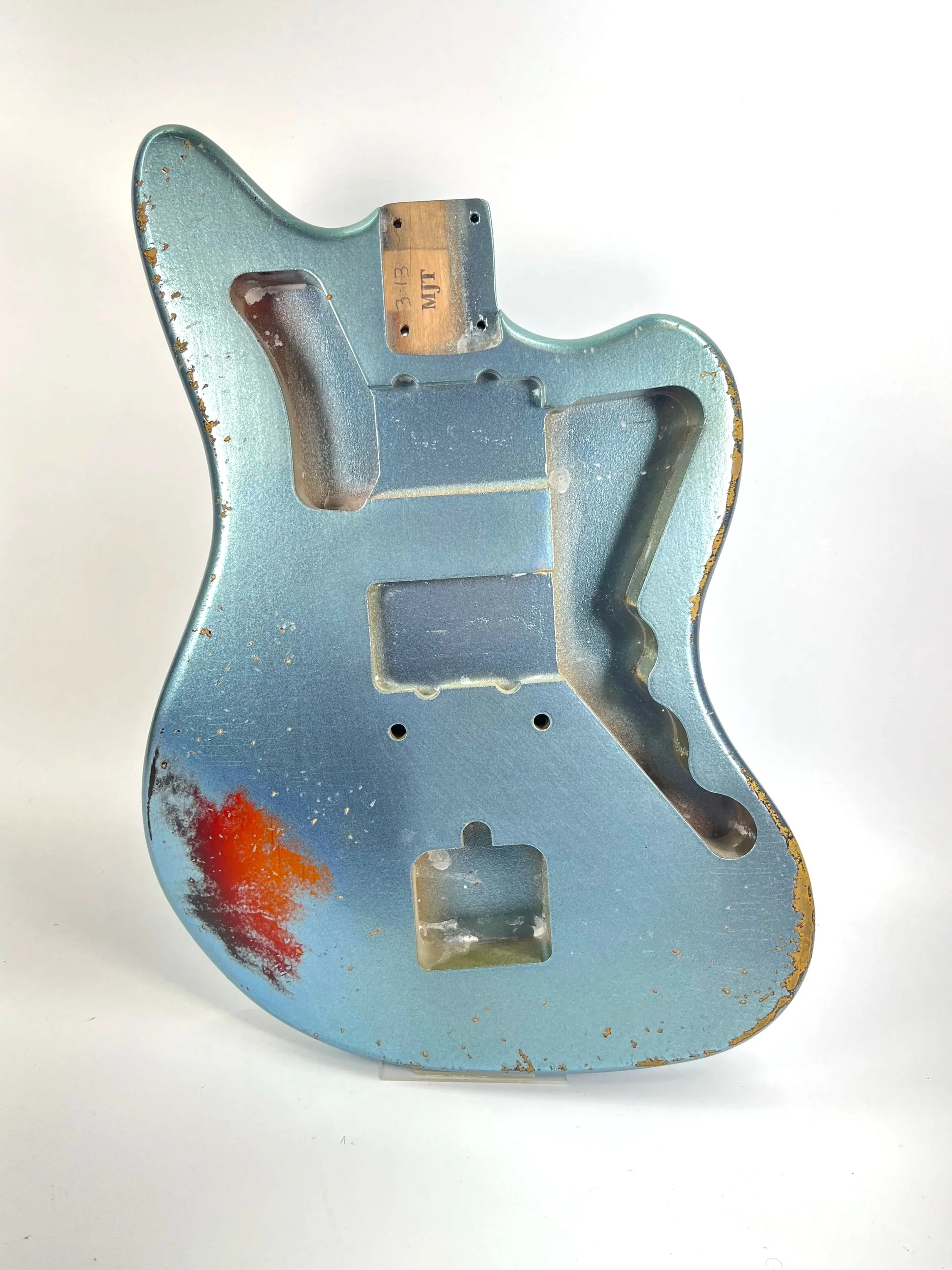 Ice Blue Metallic over 3 Tone Sunburst VTJ Body | Alder 3lbs 13oz