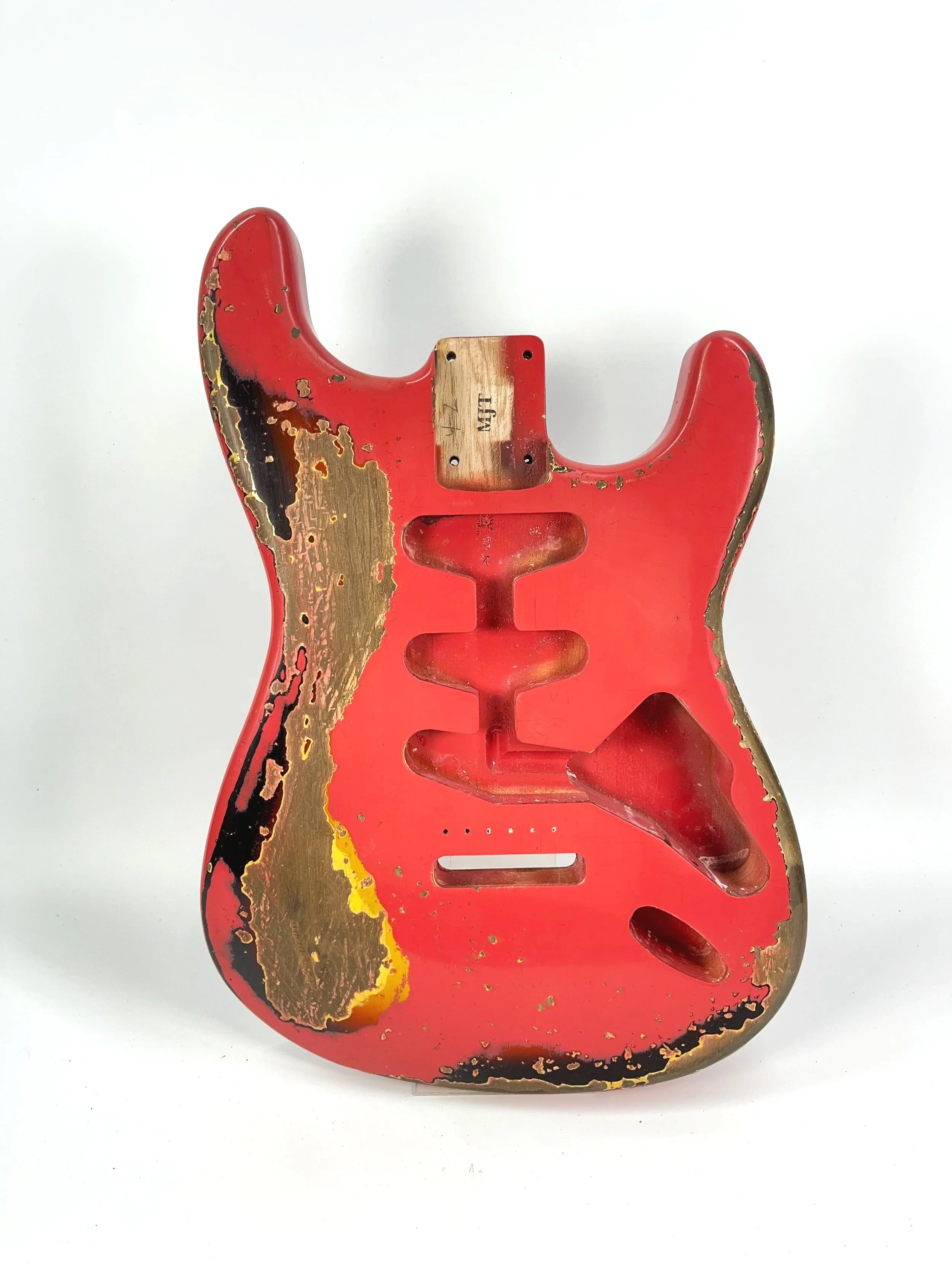 Fiesta Red over 3 Tone Sunburst VTS Body | Swamp Ash 4lbs 2oz